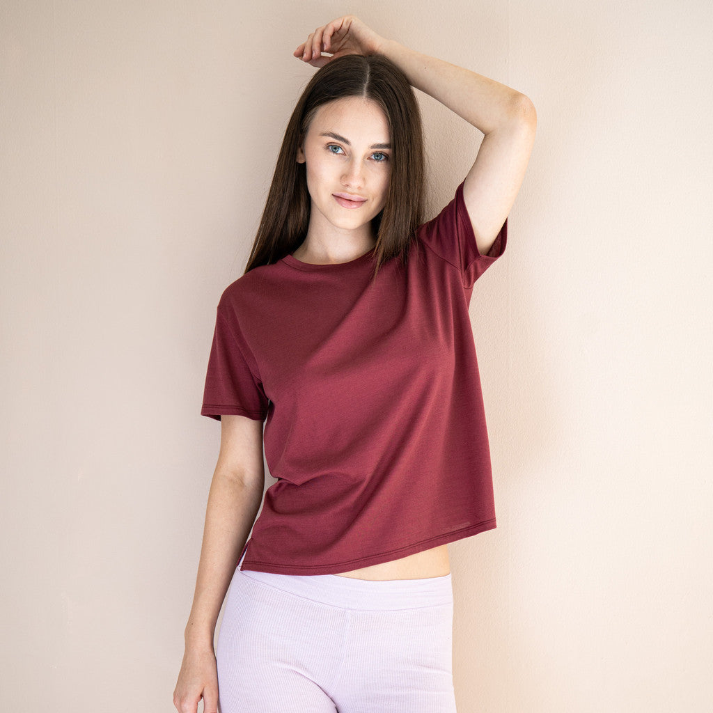 minimalisma Hyacinth Blouse for women Pomegranate