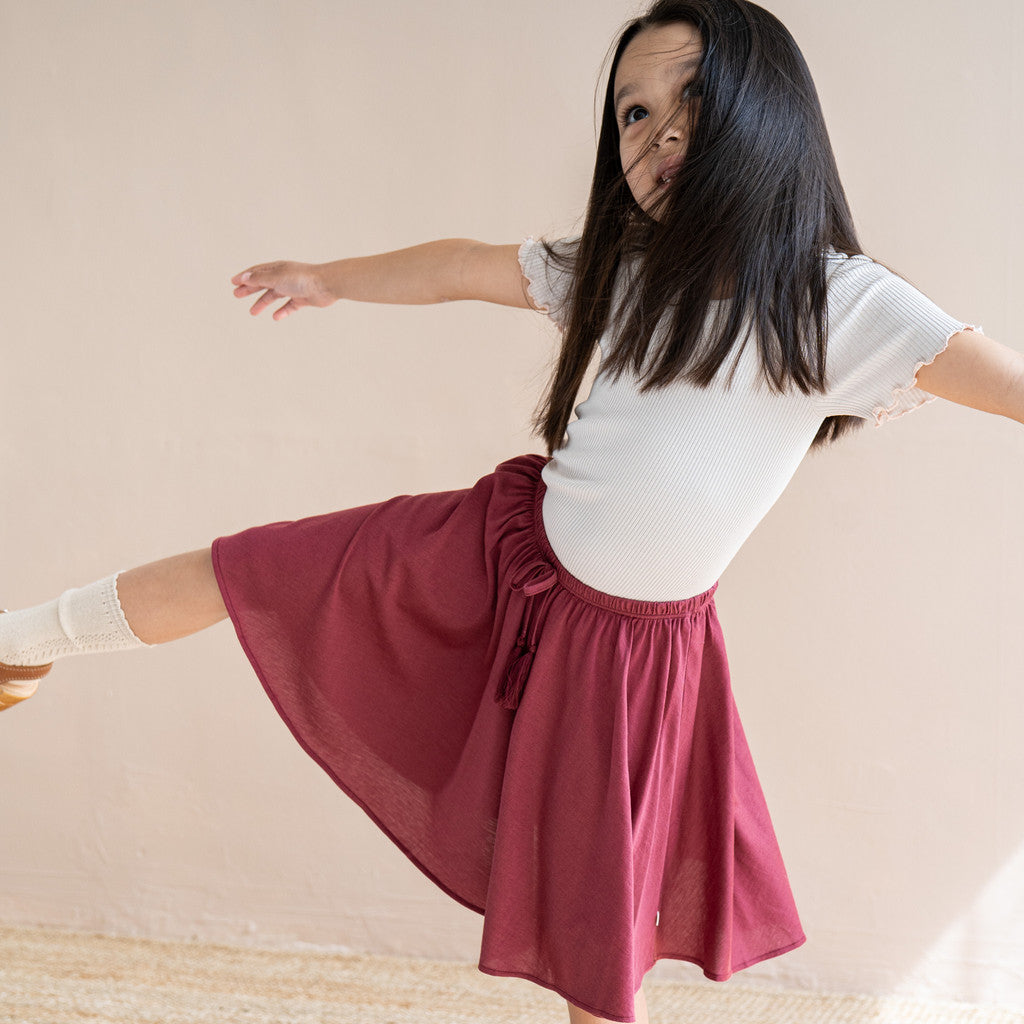 minimalisma Hydra 2-6Y Skirt Pomegranate