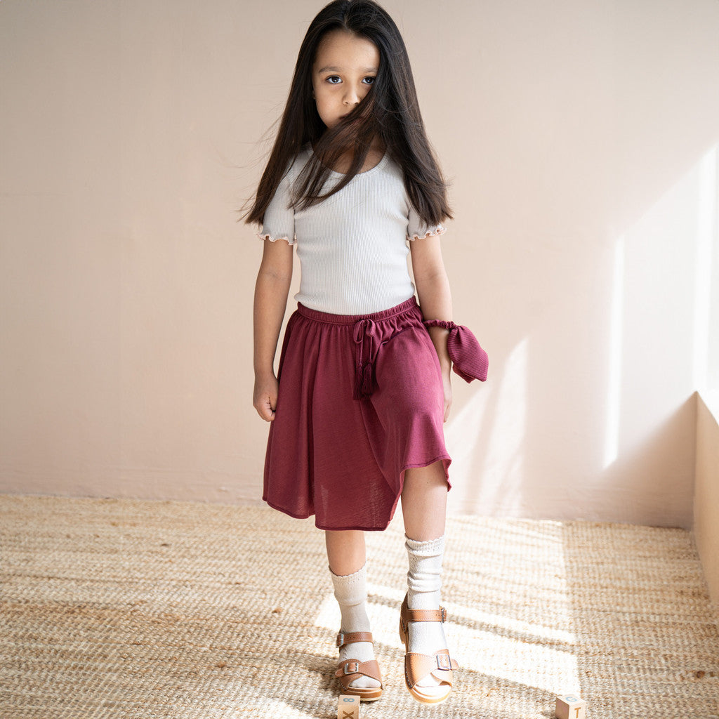 minimalisma Hydra 2-6Y Skirt Pomegranate
