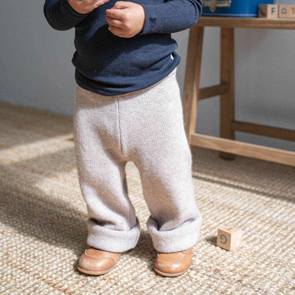 minimalisma Idase - Children's cashmere/wool pants Leggings / pants for kids Cold Haze