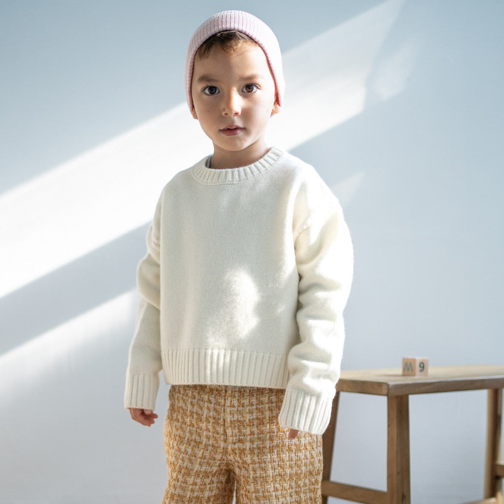 minimalisma Idea - Children's cashmere/wool beanie Hat / Bonnet Sweet Rose