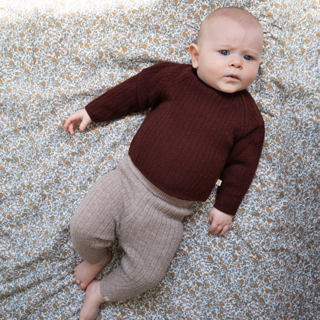 minimalisma Idol - Cashmere/wool leggings for babies Leggings / pants for babies Light Haselnut