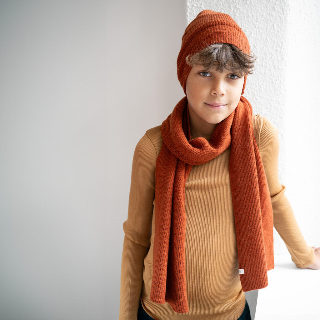 minimalisma Igloo Bib / Hairband / Acc Dark Rust