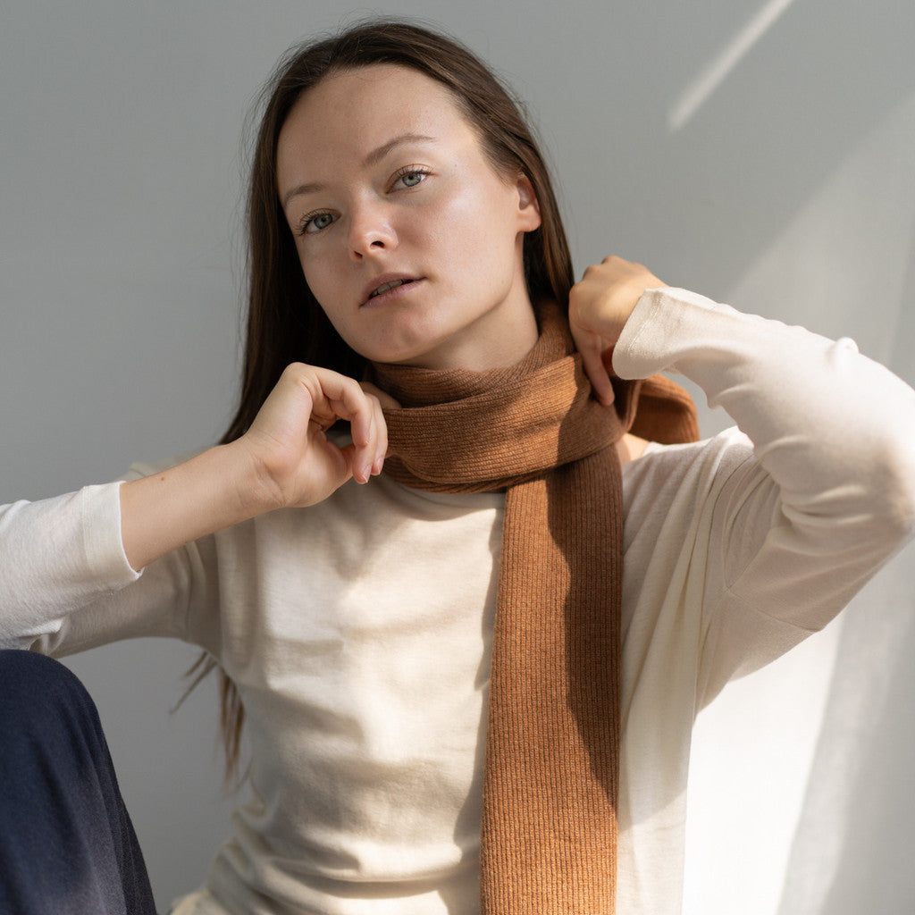 minimalisma Igloo - cashmere/wool scarf Bib / Hairband / Acc Camel
