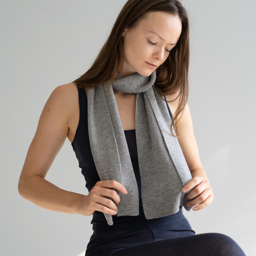 minimalisma Igloo - cashmere/wool scarf Bib / Hairband / Acc Grey Melange