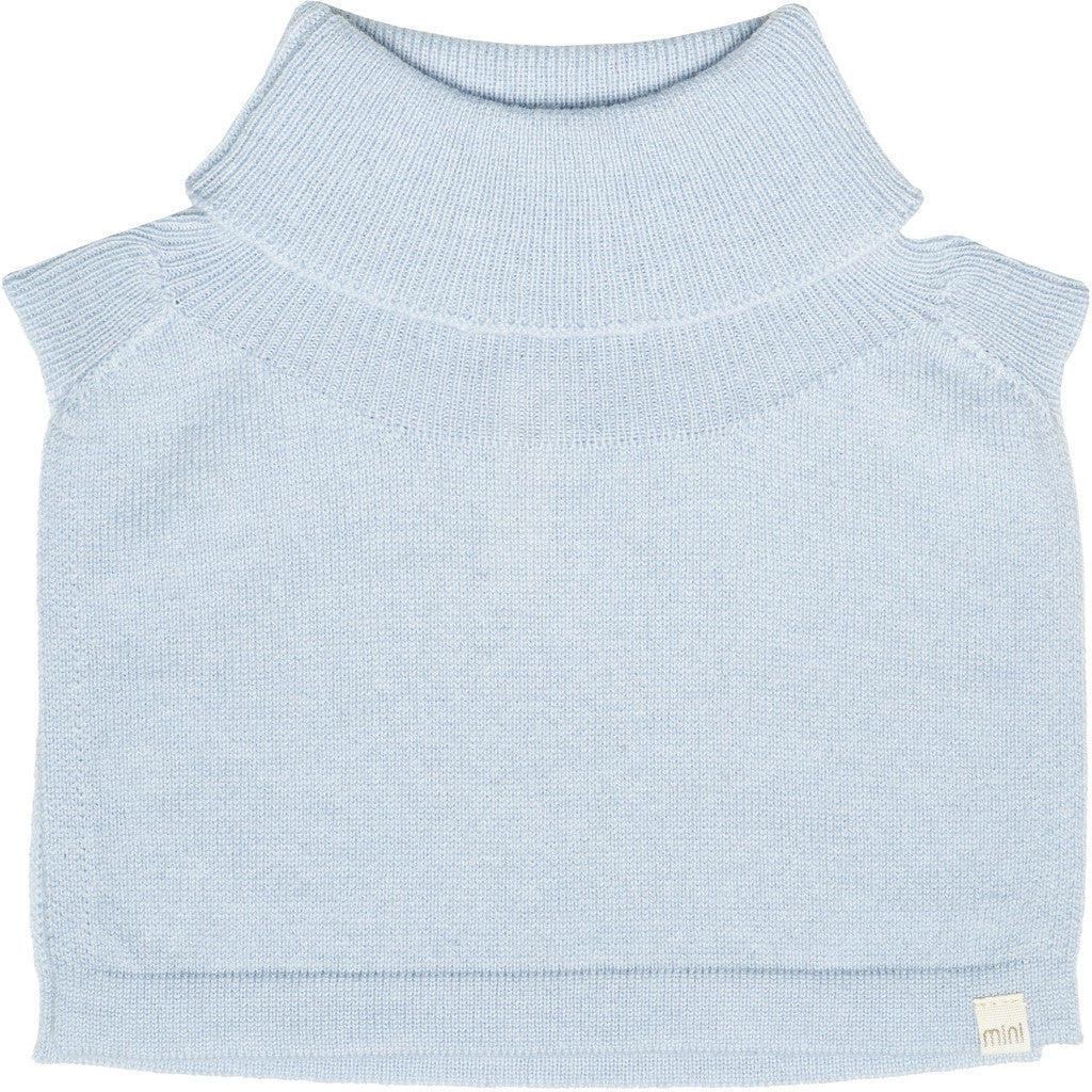 minimalisma Ilaf - Children's wool/cashmere knitted neck warmer Bib / Hairband / Acc Clearwater