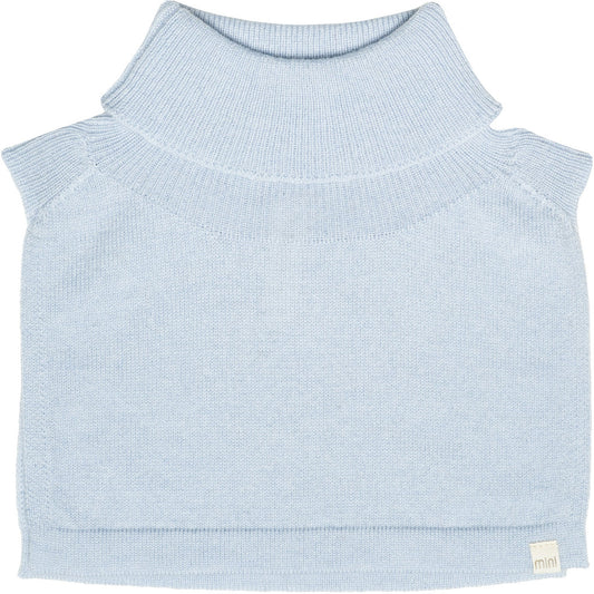 minimalisma Ilaf - Children's wool/cashmere knitted neck warmer Bib / Hairband / Acc Clearwater