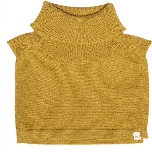 minimalisma Ilaf - Children's wool/cashmere knitted neck warmer Bib / Hairband / Acc Olive