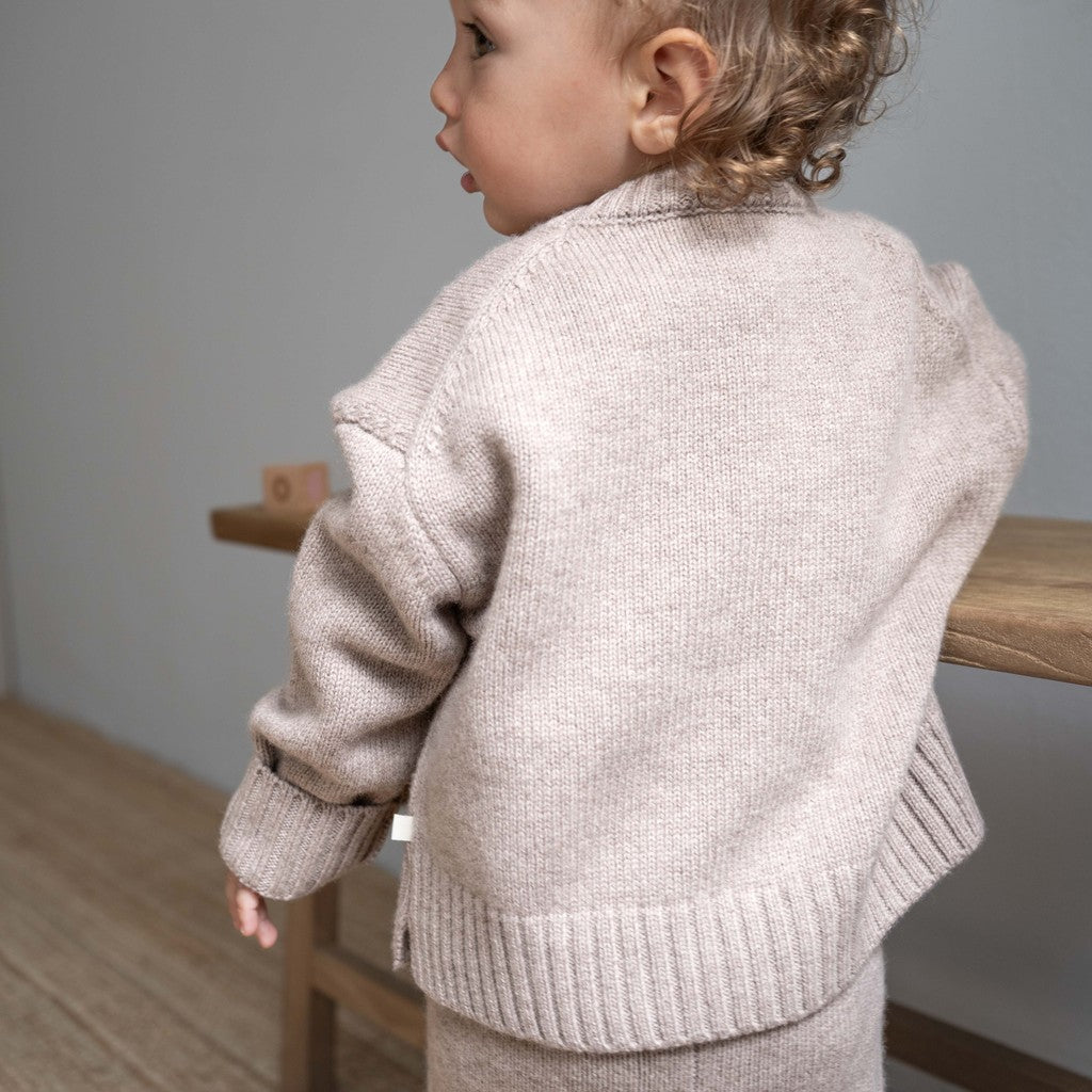 minimalisma Imagine - Children's cashmere/wool sweater Blouse for kids Cold Haze