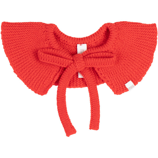minimalisma Impress - Children's cashmere/wool collar Bib / Hairband / Acc Red