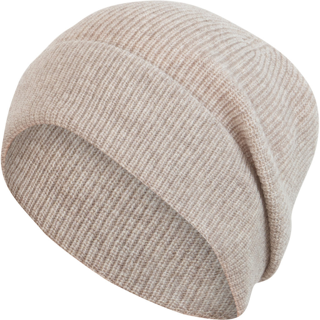 minimalisma Infinity - Women's cashmere/wool hat Hat / Bonnet Ecru Melange
