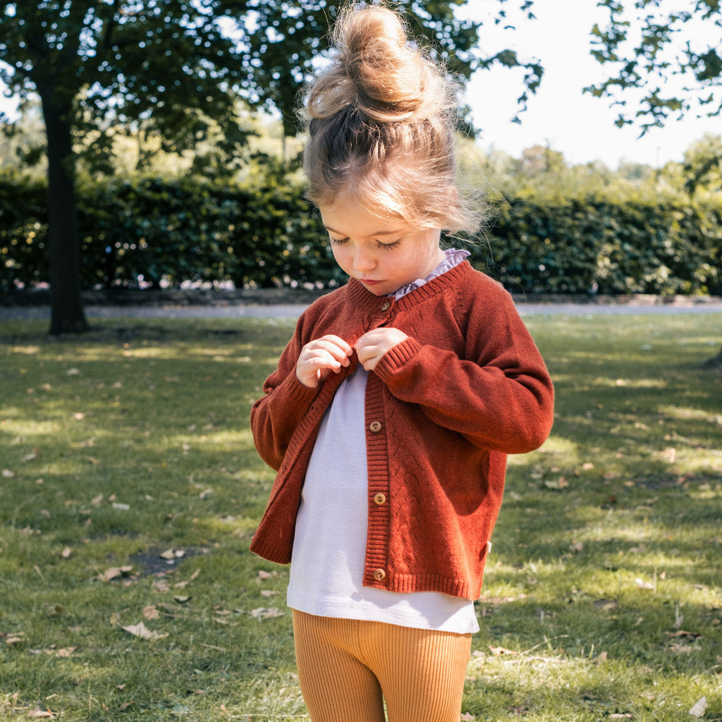 minimalisma Inka 6-10Y Blouse for kids Dark Rust