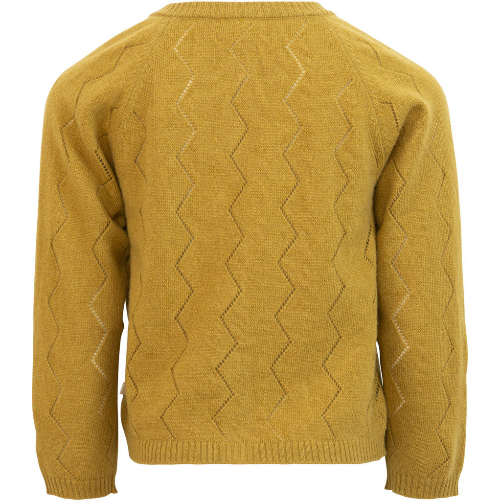 minimalisma Inkaz - Children's cashmere/wool cardigan Blouse for kids Olive