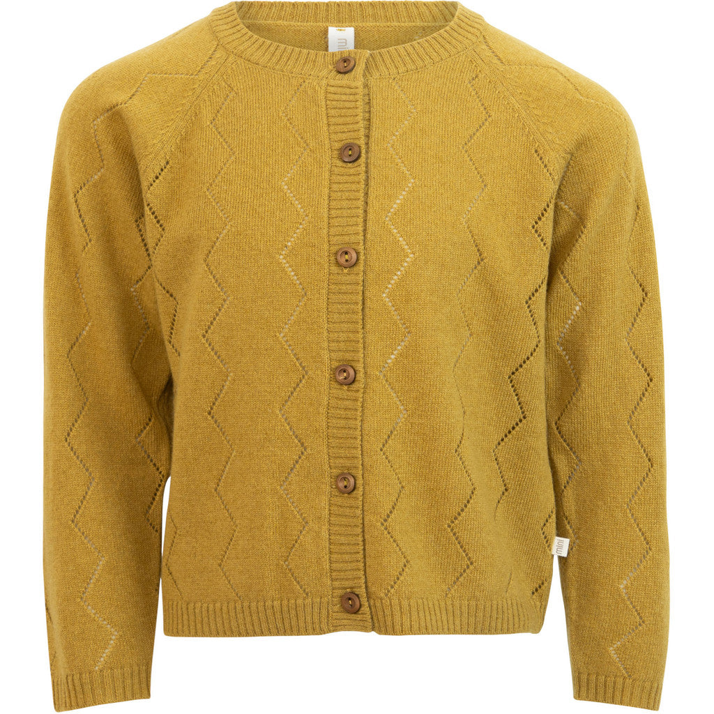 minimalisma Inkaz - Children's cashmere/wool cardigan Blouse for kids Olive