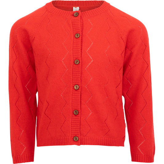 minimalisma Inkaz - Children's cashmere/wool cardigan Blouse for kids Red