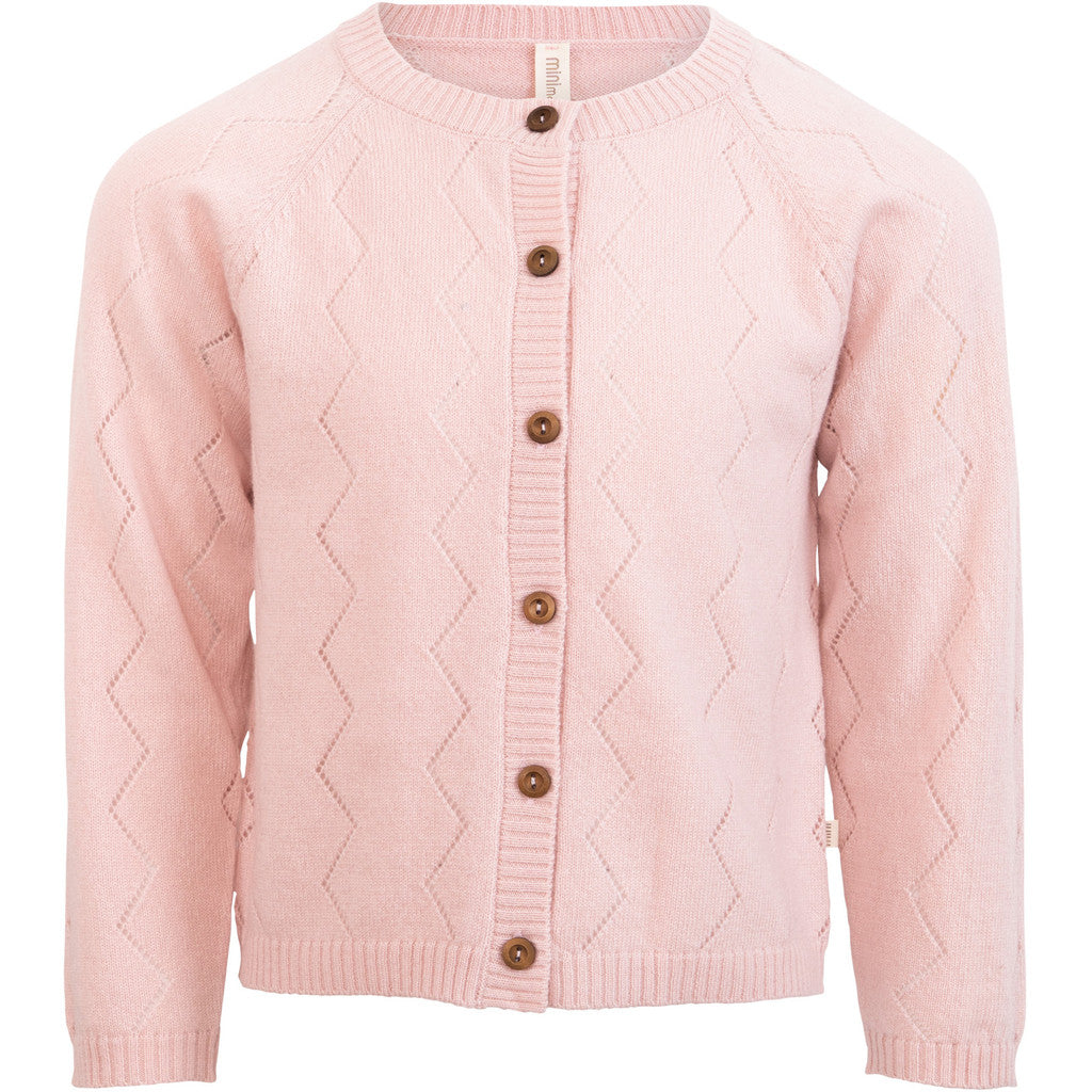 minimalisma Inkaz - Children's cashmere/wool cardigan Blouse for kids Sweet Rose