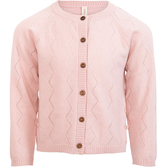 minimalisma Inkaz - Children's cashmere/wool cardigan Blouse for kids Sweet Rose