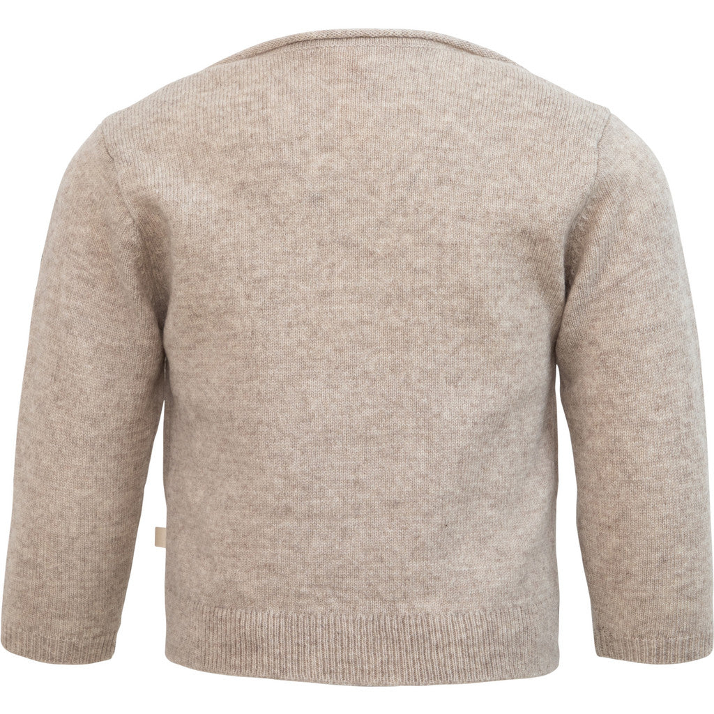 minimalisma Innocent - Baby wool/cashmere knitted sweater Blouse for babies Ecru Melange