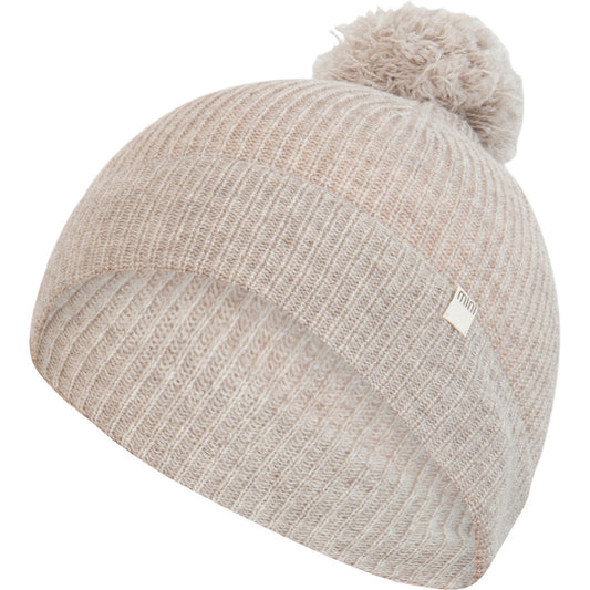 minimalisma Ipom - Children's cashmere/wool beanie Hat / Bonnet Ecru Melange