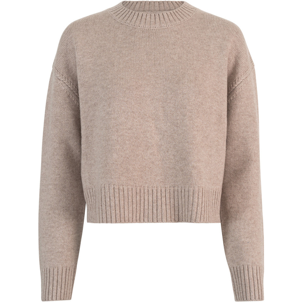 minimalisma Iris - Women's cashmere/wool sweater Blouse for women Cold Haze