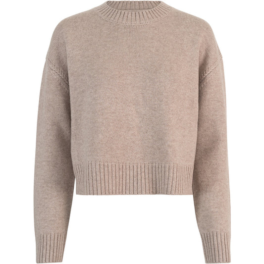 minimalisma Iris - Women's cashmere/wool sweater Blouse for women Cold Haze