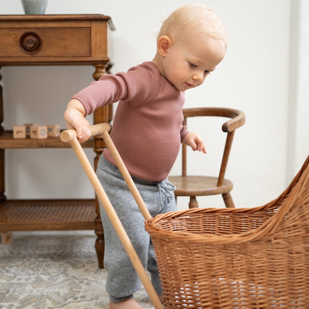 minimalisma Itty Leggings / pants for babies Grey Melange