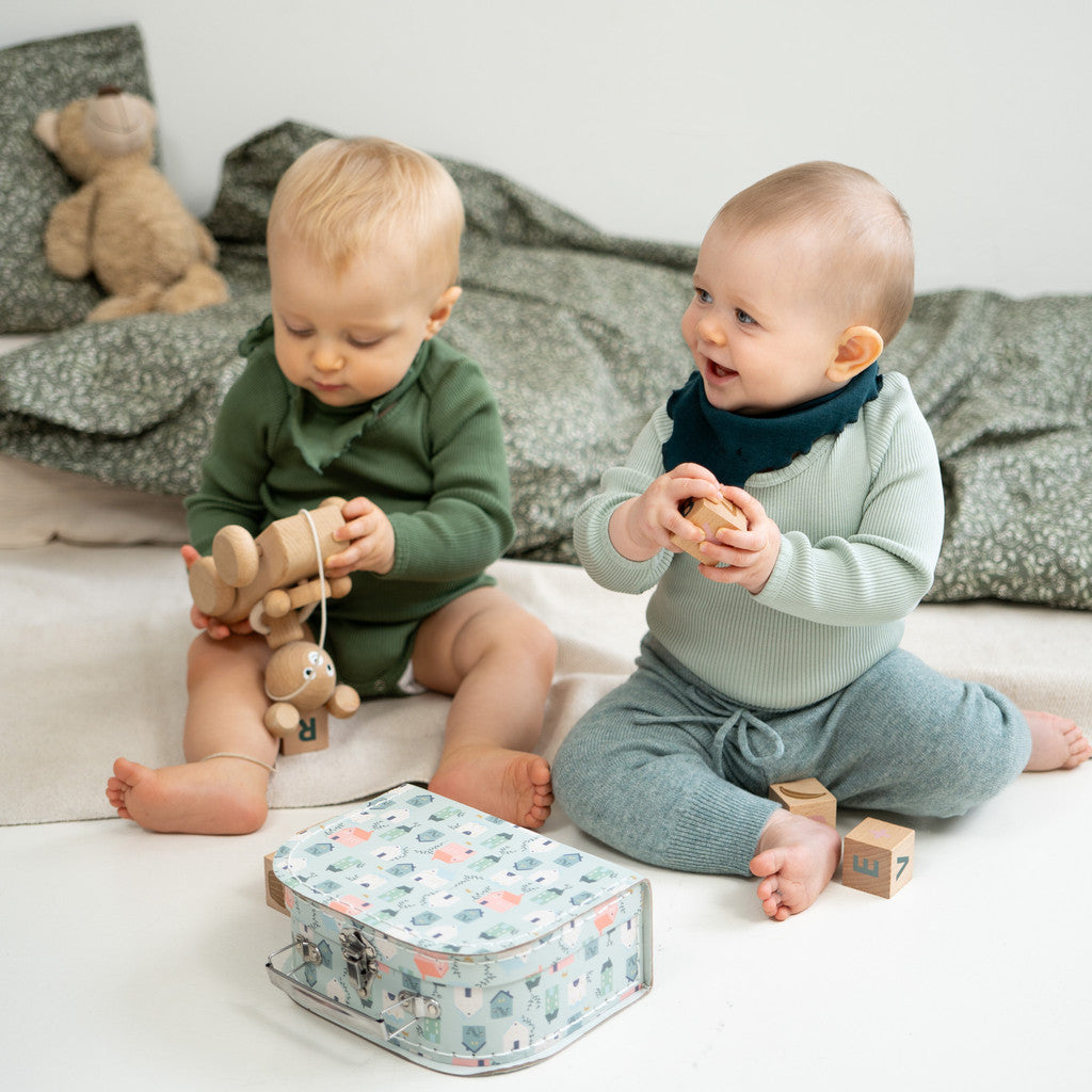 minimalisma Itty Leggings / pants for babies Spearmint Melange