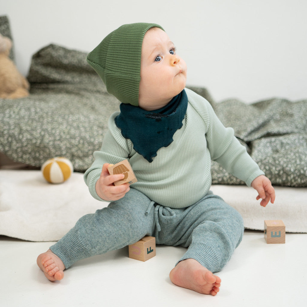 minimalisma Itty Leggings / pants for babies Spearmint Melange