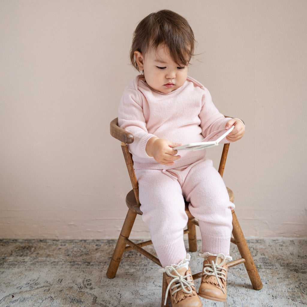 minimalisma Itty - Baby cashmere/wool pants Leggings / pants for babies Sweet Rose