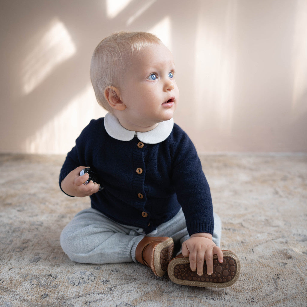 minimalisma Itty - Baby cashmere/wool pants Leggings / pants for babies Grey Melange