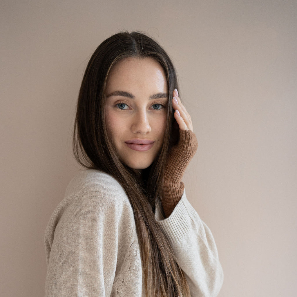 minimalisma Ivory Bib / Hairband / Acc Camel