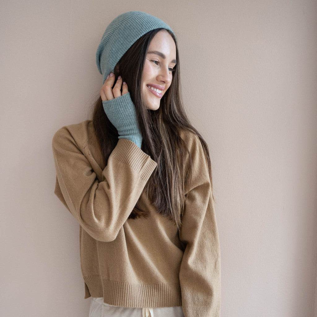 minimalisma Ivory Bib / Hairband / Acc Spearmint Melange