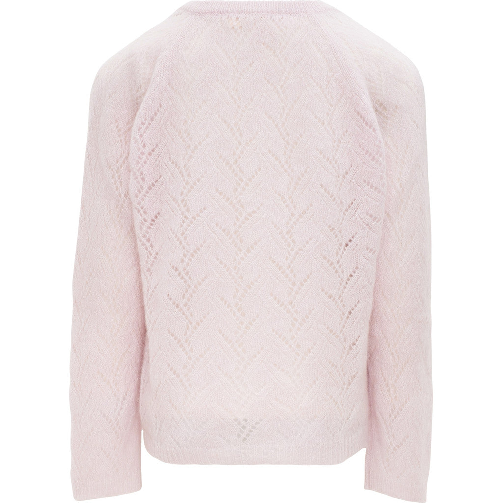 minimalisma Kind filament silk-cashmere flower-patterned cardigan for kids Blouse for kids Peony