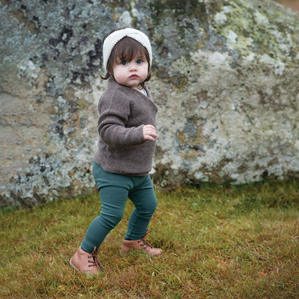 minimalisma Koala - alpaca wrap-cardigan for babies and toddlers Blouse for babies Brown Sheep