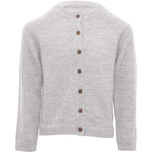 minimalisma Kobenhavn - alpaca cardigan for kids Blouse for babies and kids Light Grey