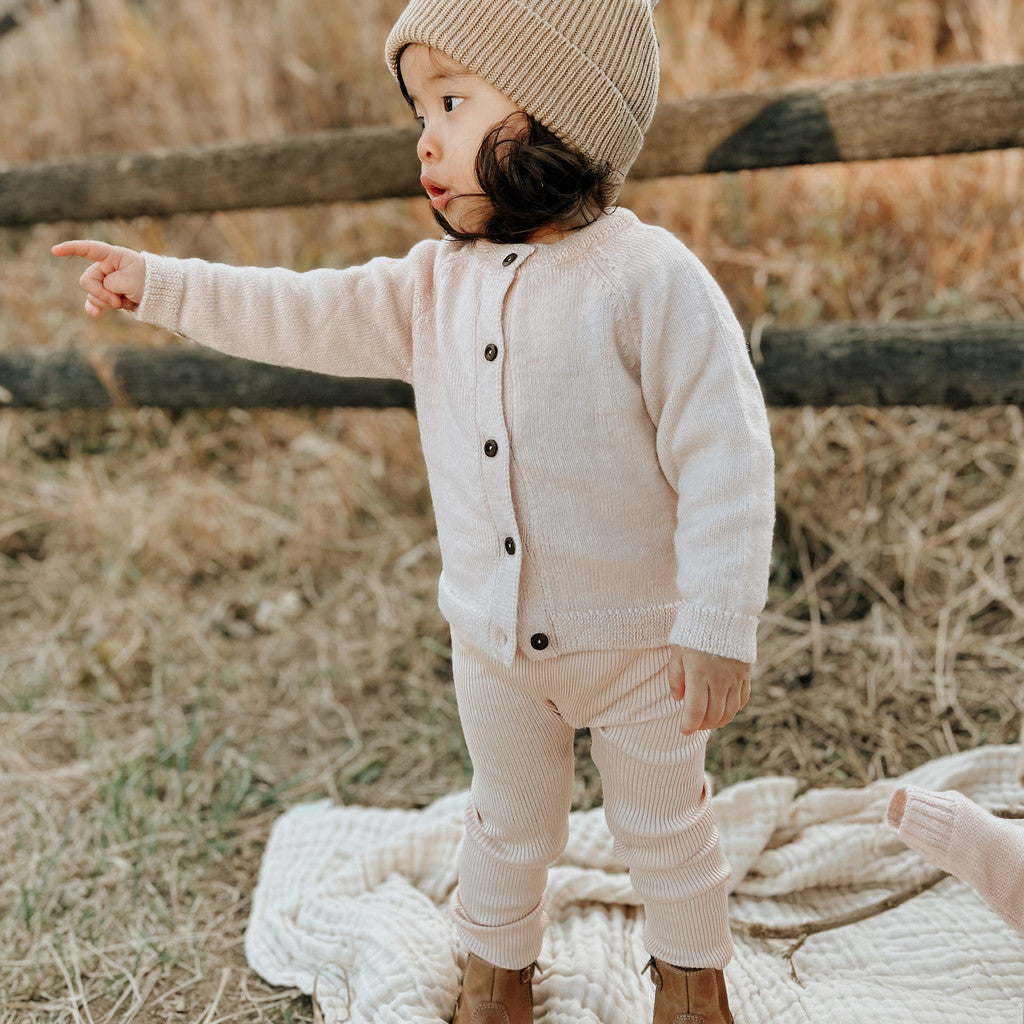 minimalisma Kobenhavn - alpaca cardigan for kids Blouse for babies and kids Powder