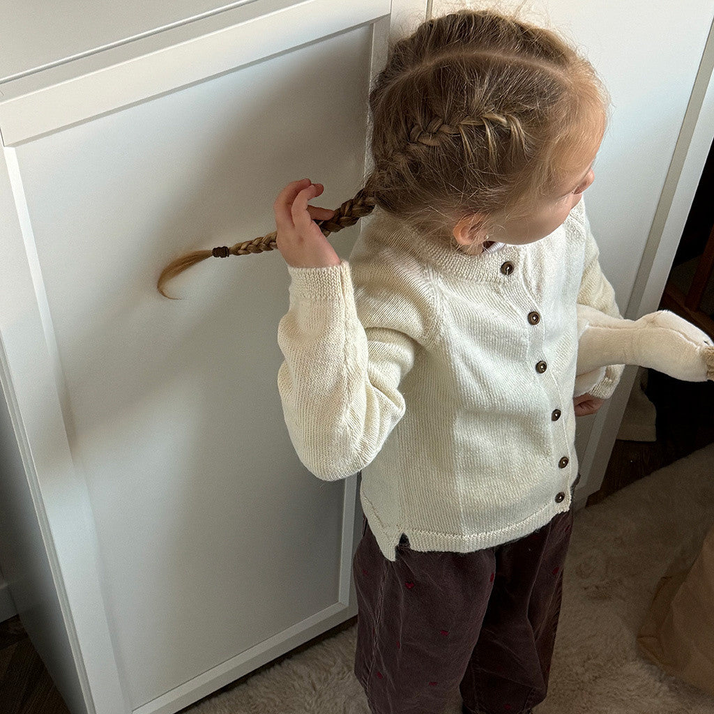 minimalisma Kobenhavn - alpaca cardigan for kids Blouse for kids Cream