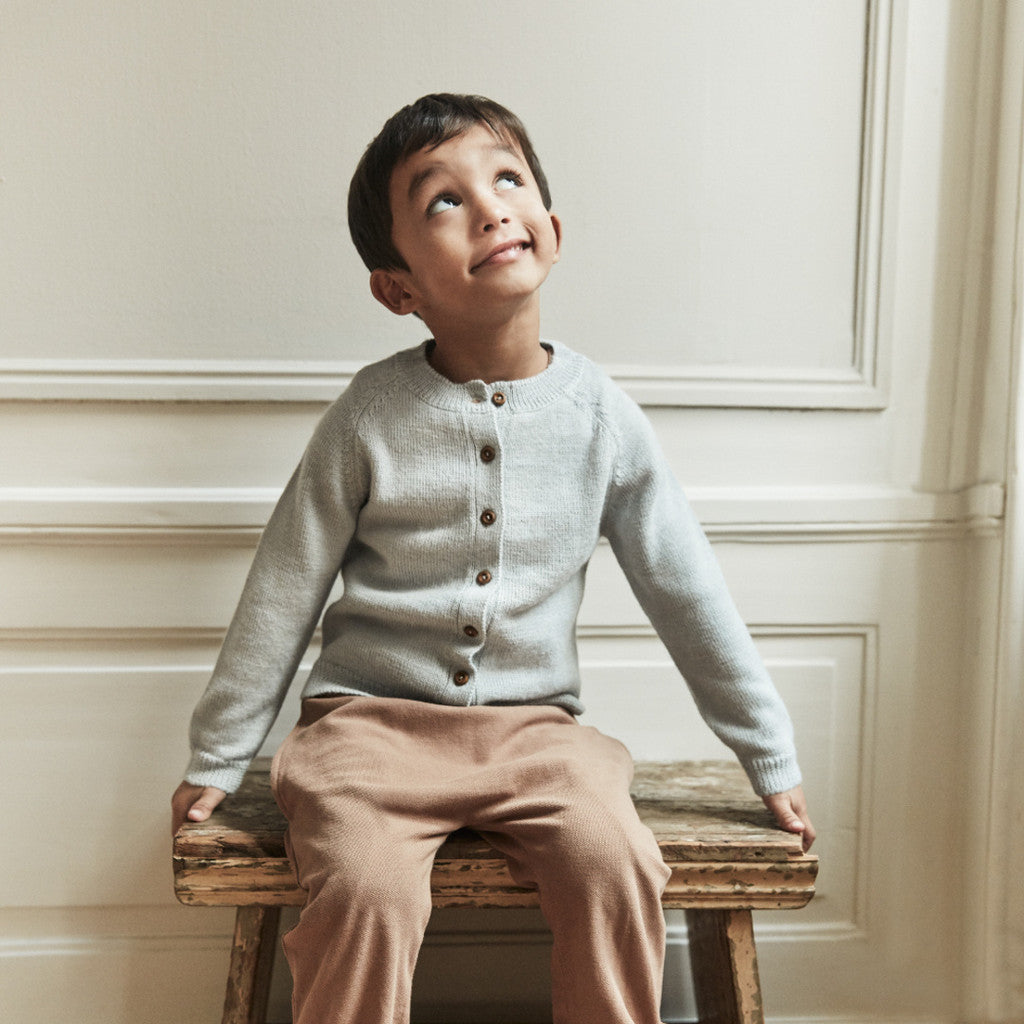 minimalisma Kobenhavn - alpaca cardigan for kids Blouse for kids Light Grey