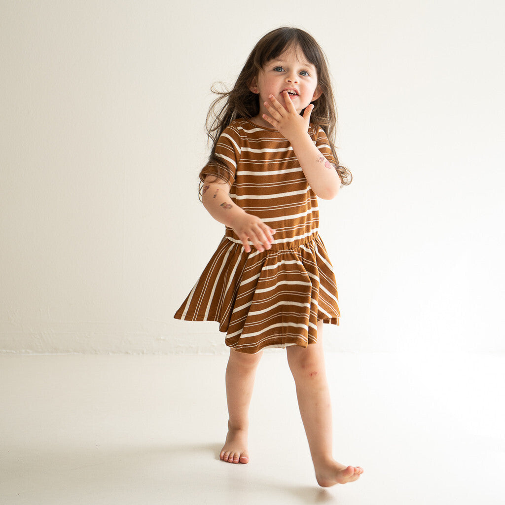 minimalisma Lilja Dress Amber Stripes