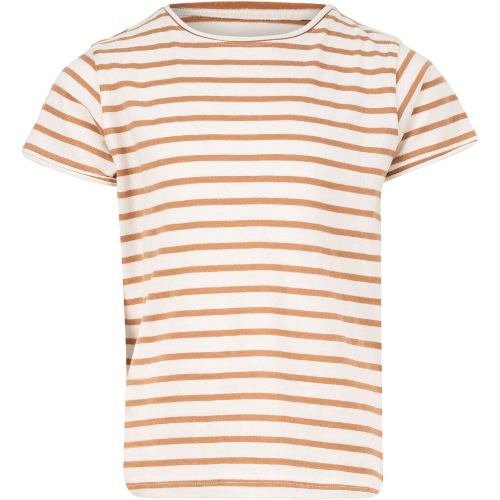 minimalisma Lin Blouse for babies and kids Bronze Stripes