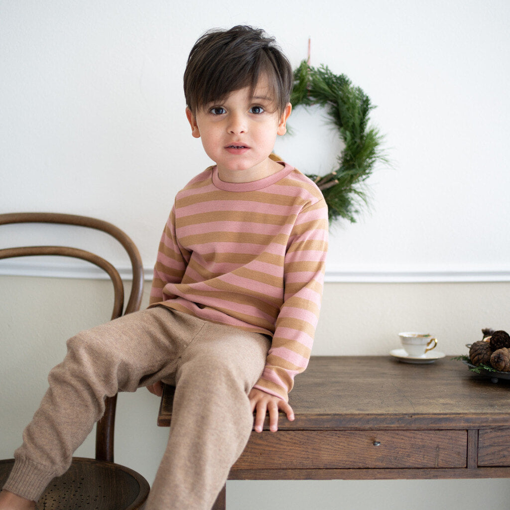 minimalisma Lyngby Blouse for kids Cozy Rose Stripes