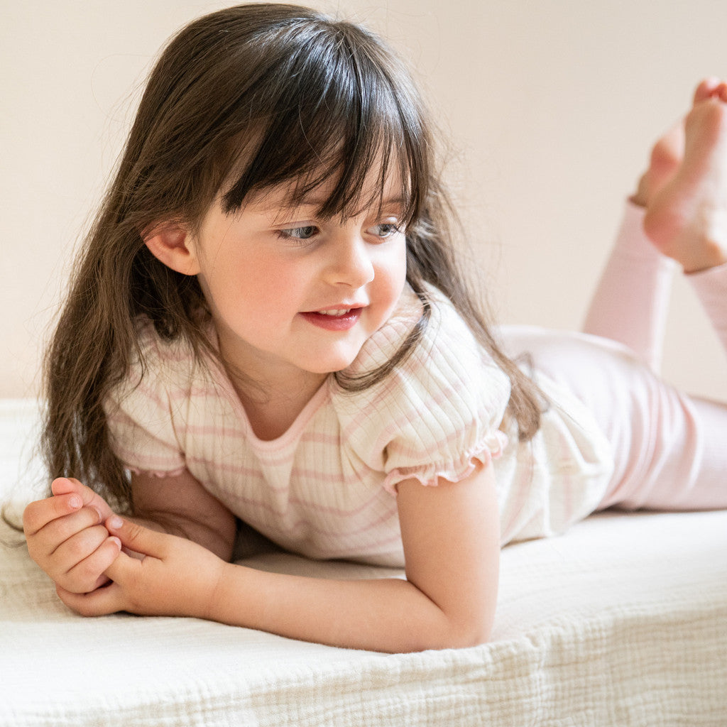 minimalisma Nallie 6-10Y Blouse for kids Cherry Blossom Stripes