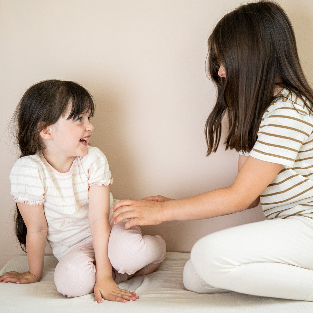 minimalisma Nallie 6-10Y Blouse for kids Cherry Blossom Stripes