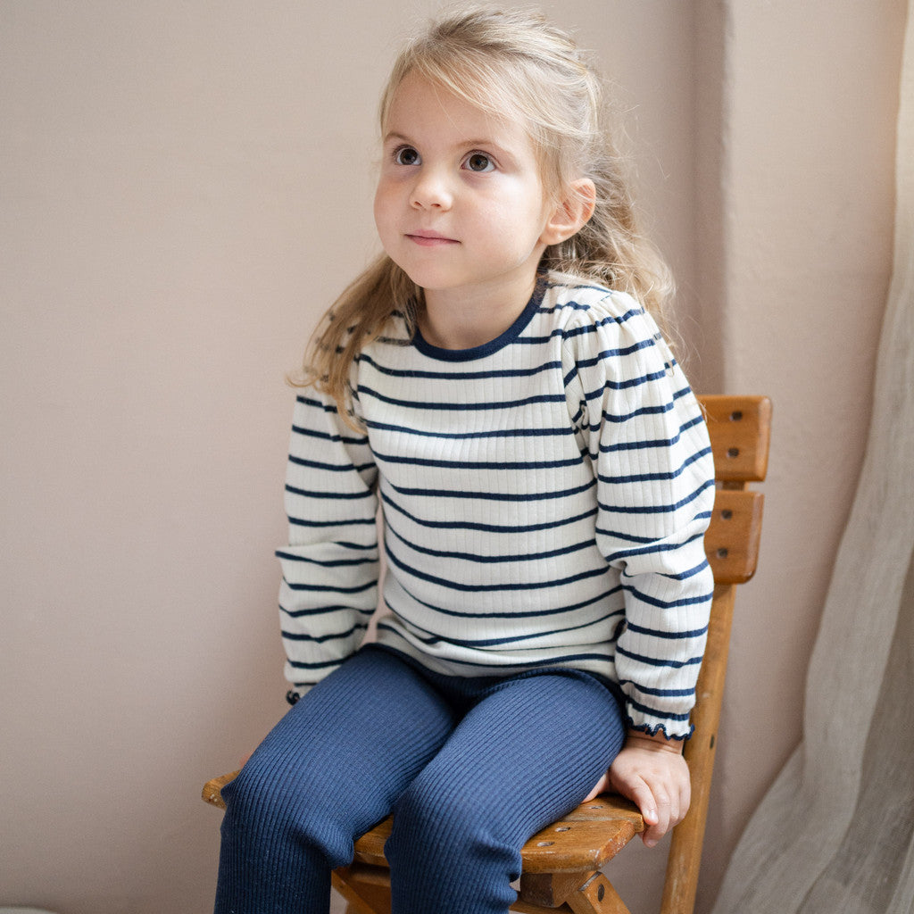 minimalisma Nally - Children's organic cotton long sleeve top Blouse for kids Sailor