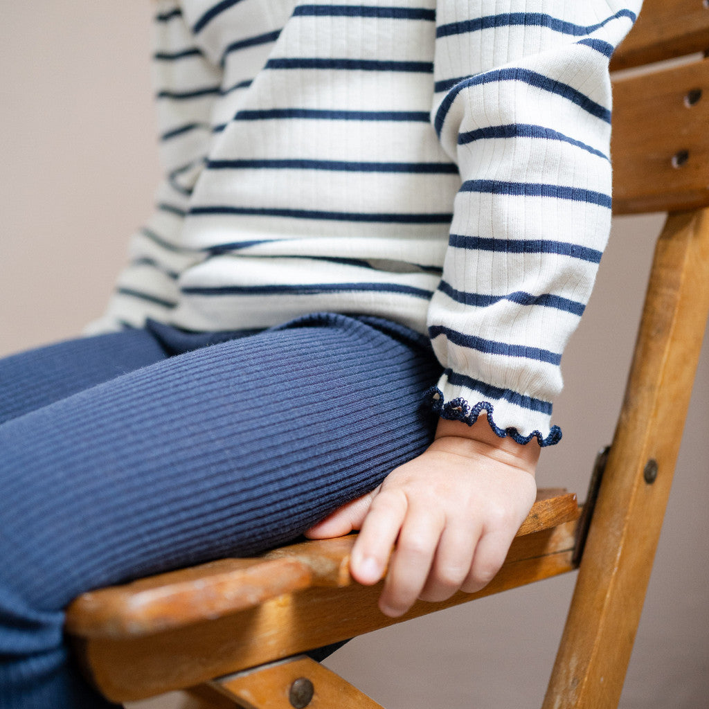 minimalisma Nally - Children's organic cotton long sleeve top Blouse for kids Sailor