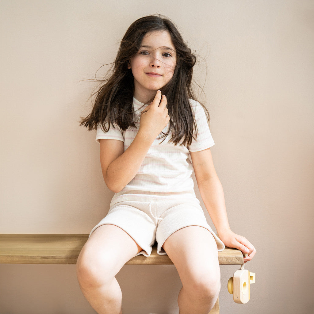 minimalisma Nirvana 6-10Y Blouse for kids Cherry Blossom Stripes