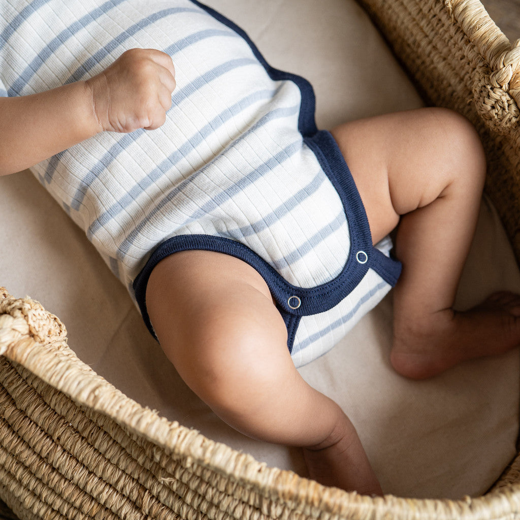 minimalisma Nola Body Powder Blue Stripes