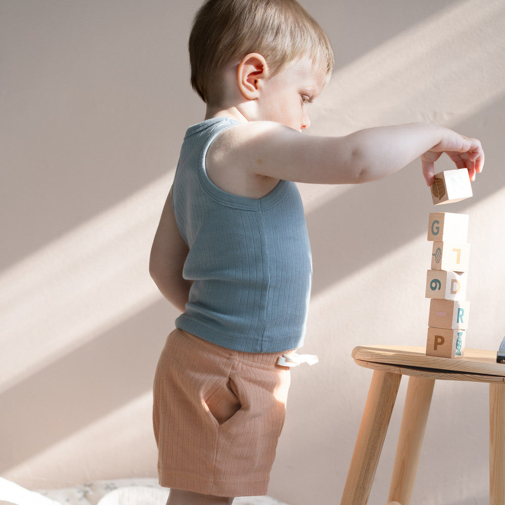 minimalisma Nordsea - Baby organic cotton shorts Leggings / pants for babies Peach