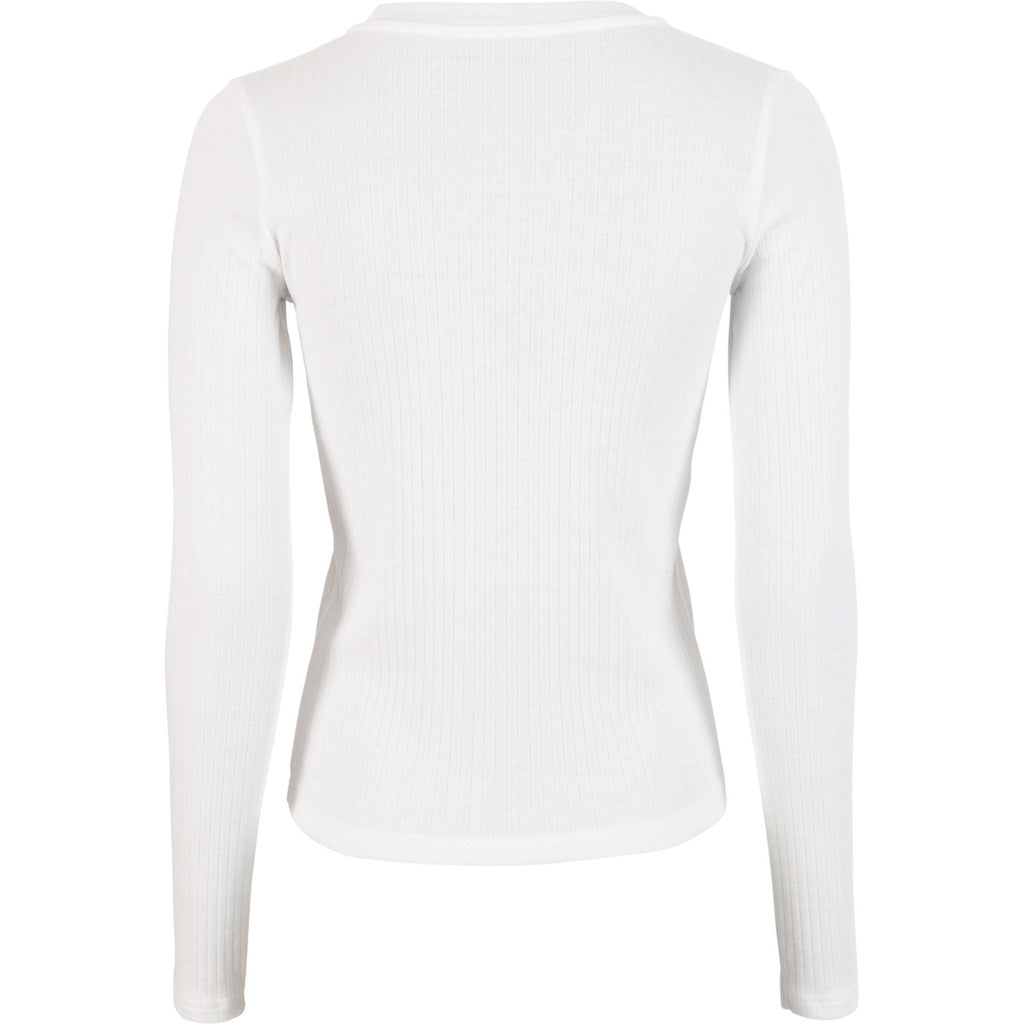 minimalisma Nova - Women's organic cotton long sleeve top Blouse for women White