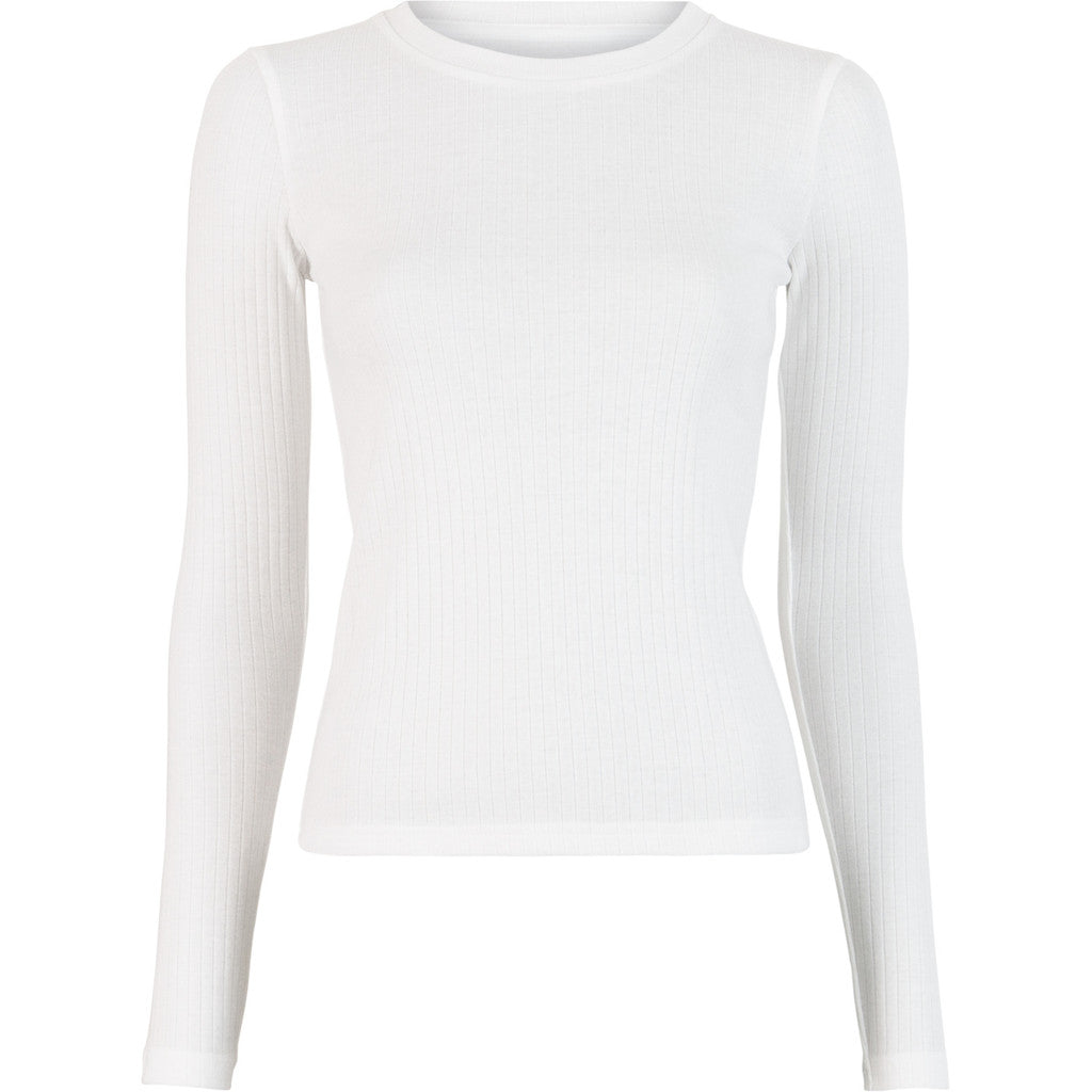 minimalisma Nova - Women's organic cotton long sleeve top Blouse for women White